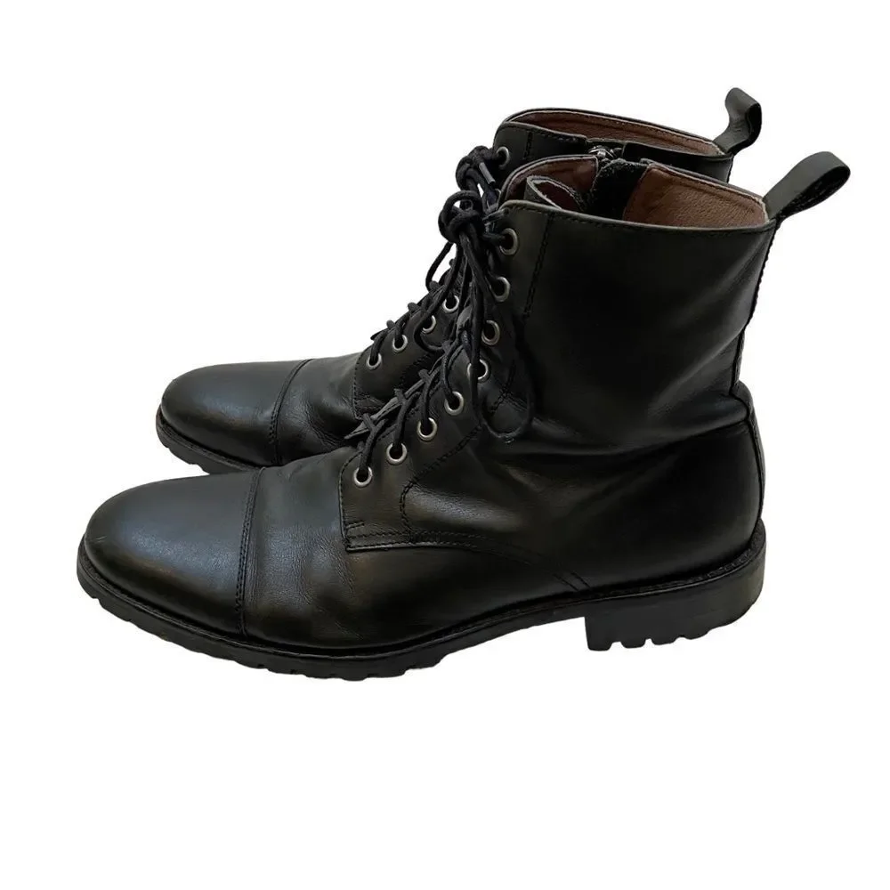 Men’s Blake McKay Bryan Cap Toe‎ Boots Black Size 10.5 Genuine Leather